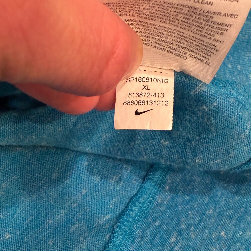 Nike Sportswear Essential Full Zip Hoodie - Heathered Blue - Women’s XL - Picture 6 of 11